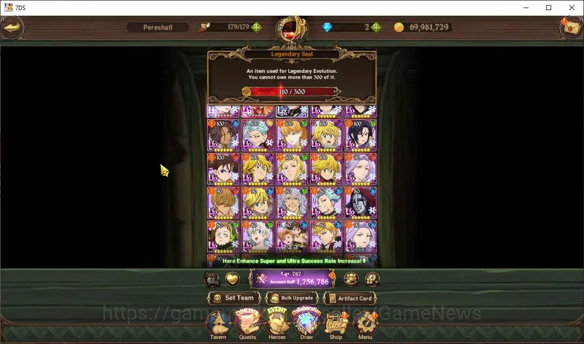 The Seven Deadly Sins: Grand Cross Accounts Asia|1,7M CC|Chapter 5|110 LS|1 LR+5 UR+Collab ReZ image 4
