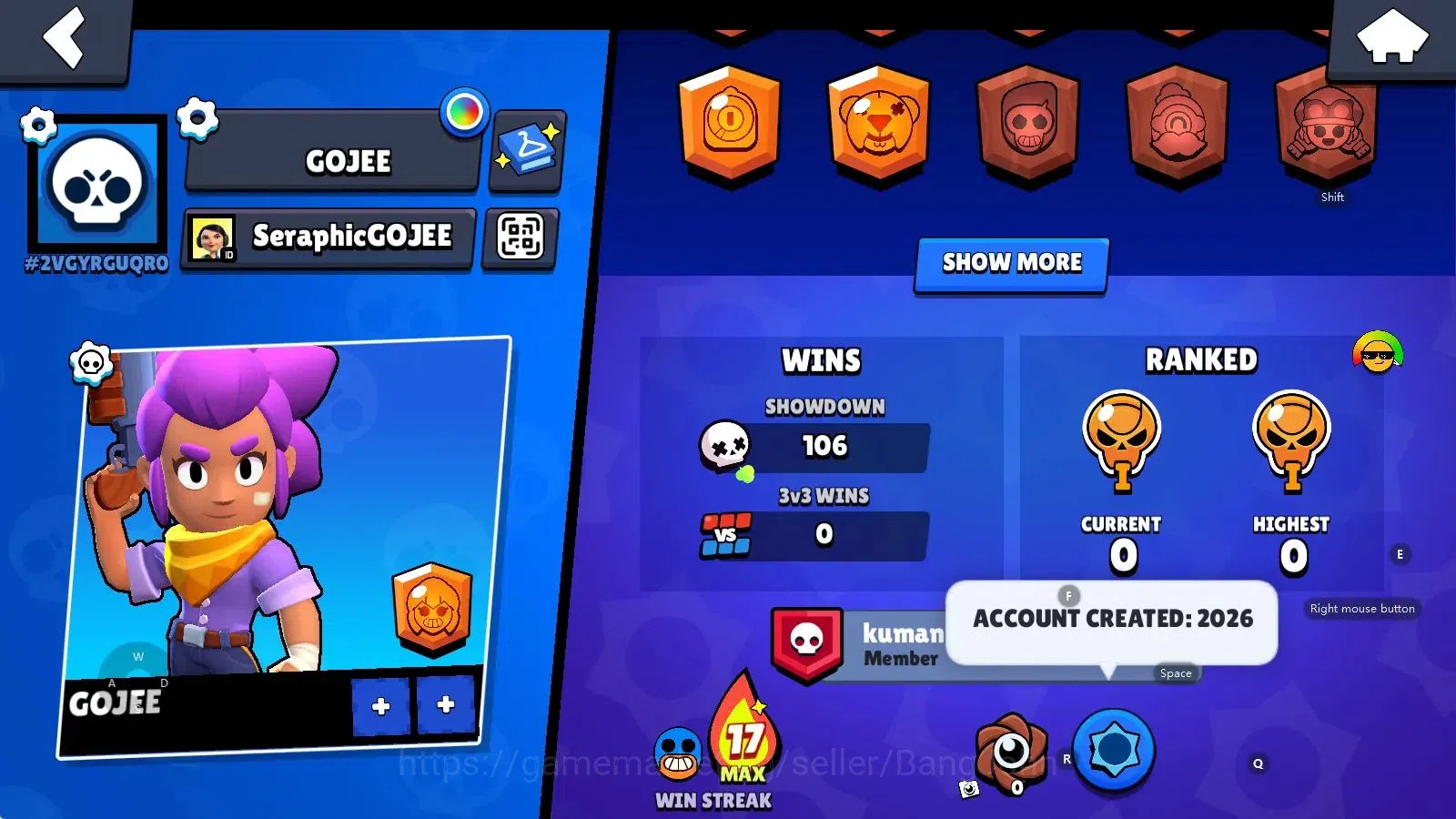 Brawl Stars Accounts Android | 2054 Tropy|19 Brawler-1 Max Lv(Shelly PL image 3
