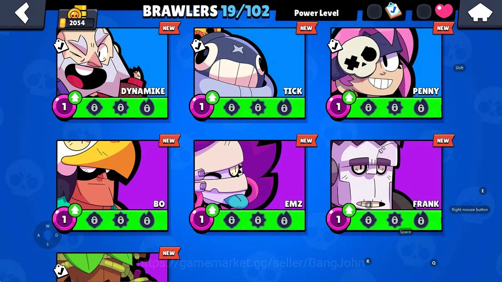 Brawl Stars Accounts Android | 2054 Tropy|19 Brawler-1 Max Lv(Shelly PL image 7