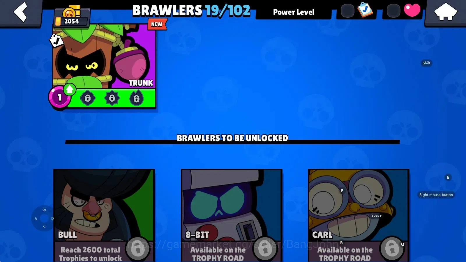 Brawl Stars Accounts Android | 2054 Tropy|19 Brawler-1 Max Lv(Shelly PL image 8