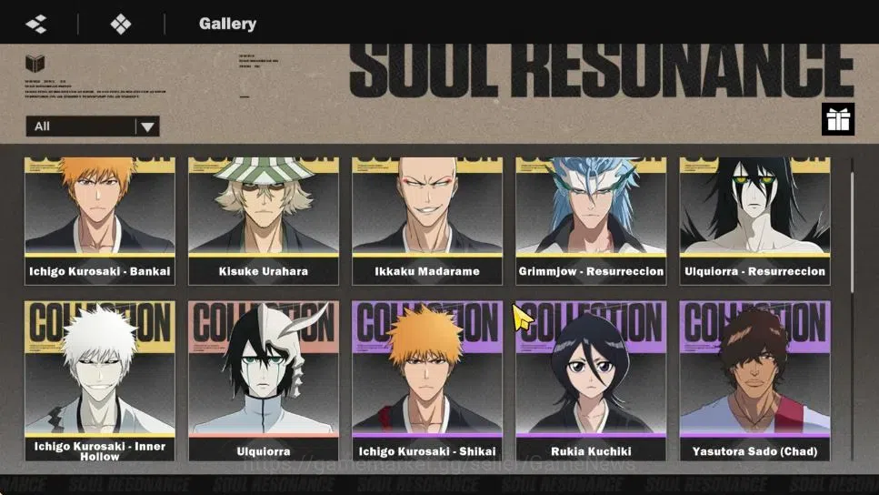 BLEACH: Soul Resonance Accounts NUVERSE SEA|Lvl 57|6 SSR|6 Sign|(UlquiorraRes,GrimmjowRes,Ichigo 1