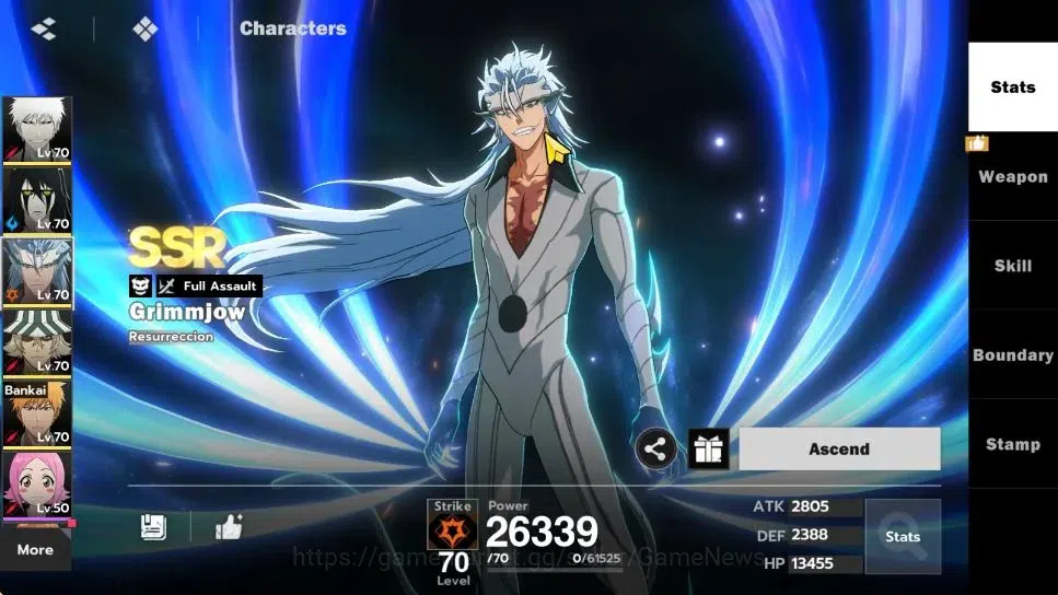 BLEACH: Soul Resonance Accounts NUVERSE SEA|Lvl 57|6 SSR|6 Sign|(UlquiorraRes,GrimmjowRes,Ichigo 10