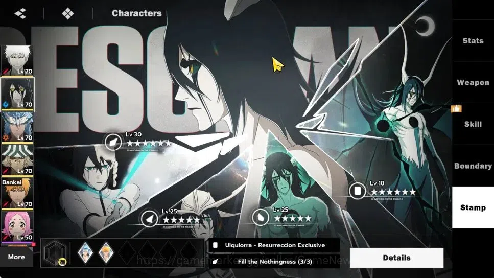 BLEACH: Soul Resonance Accounts NUVERSE SEA|Lvl 57|6 SSR|6 Sign|(UlquiorraRes,GrimmjowRes,Ichigo 6