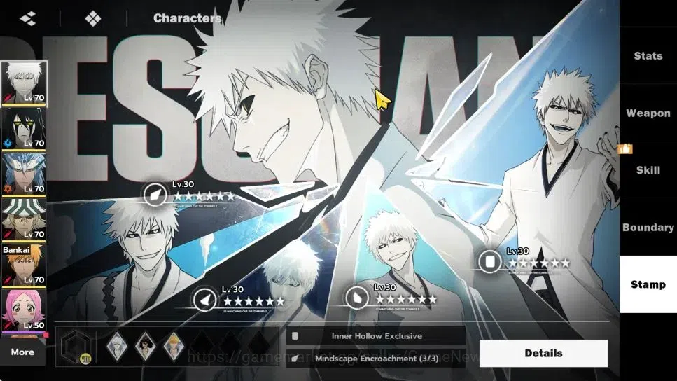 BLEACH: Soul Resonance Accounts NUVERSE SEA|Lvl 57|6 SSR|6 Sign|(UlquiorraRes,GrimmjowRes,Ichigo 9