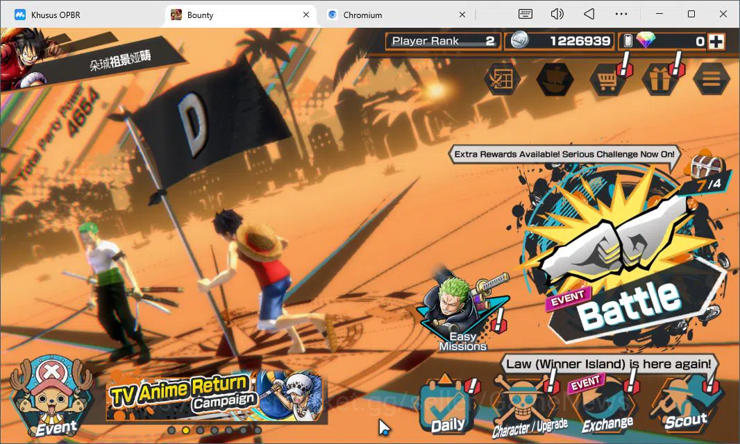 One Piece Bounty Rush Accounts Global|3EX|T5Elder Nusjuro,T5Elder Saturn,BP Kuzan image 1