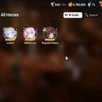 Epic Seven Accounts Limited Hero GLOBAL UnVerif|New Era|3 ML(Lisete,Hellion Lua,Requiem Roana)+Tenebria,Fenne,Etc|Poh