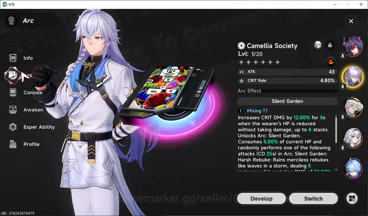 Neverness to Everness Accounts GLOBAL SEA|HL 3|3 S-Class| Limited Shinku+Sign, Baicang+Sign, Hathor |2 Selector On|Orchid 4