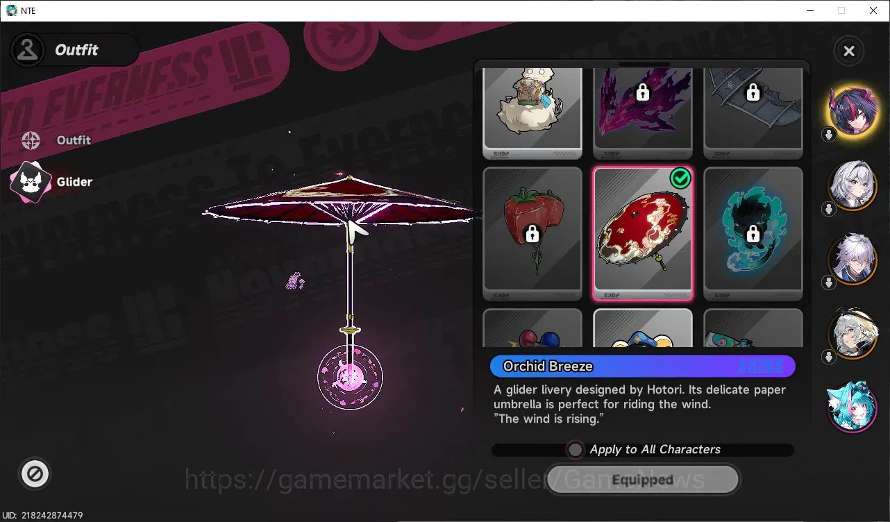 Neverness to Everness Accounts GLOBAL SEA|HL 3|3 S-Class| Limited Shinku+Sign, Baicang+Sign, Hathor |2 Selector On|Orchid 6