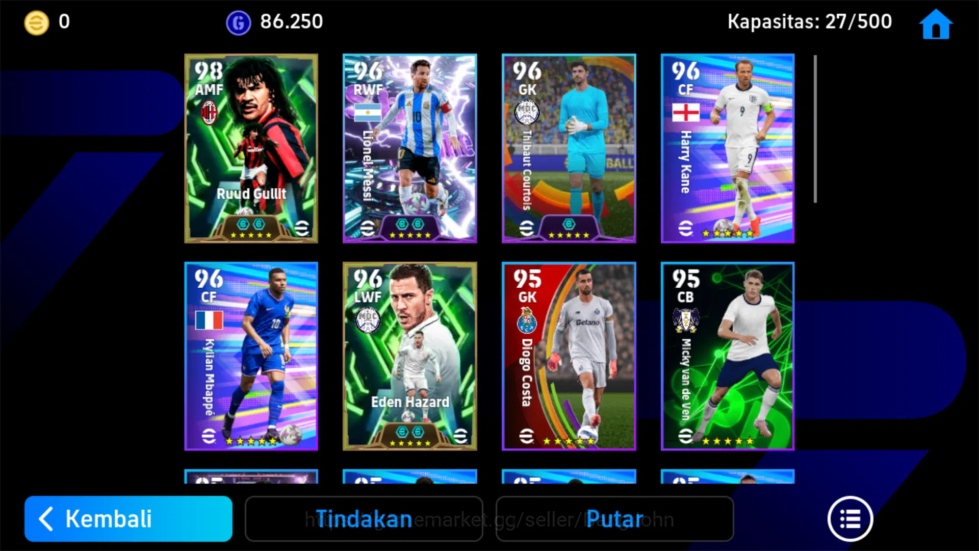 eFootball Accounts Power 3082 | Ruud Gullit Epic DB | El hadji Diouf  image 3