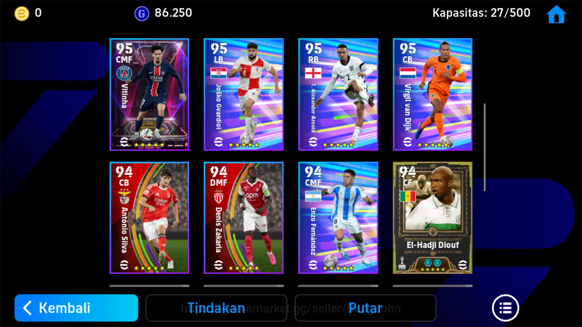 eFootball Accounts Power 3082 | Ruud Gullit Epic DB | El hadji Diouf  image 4