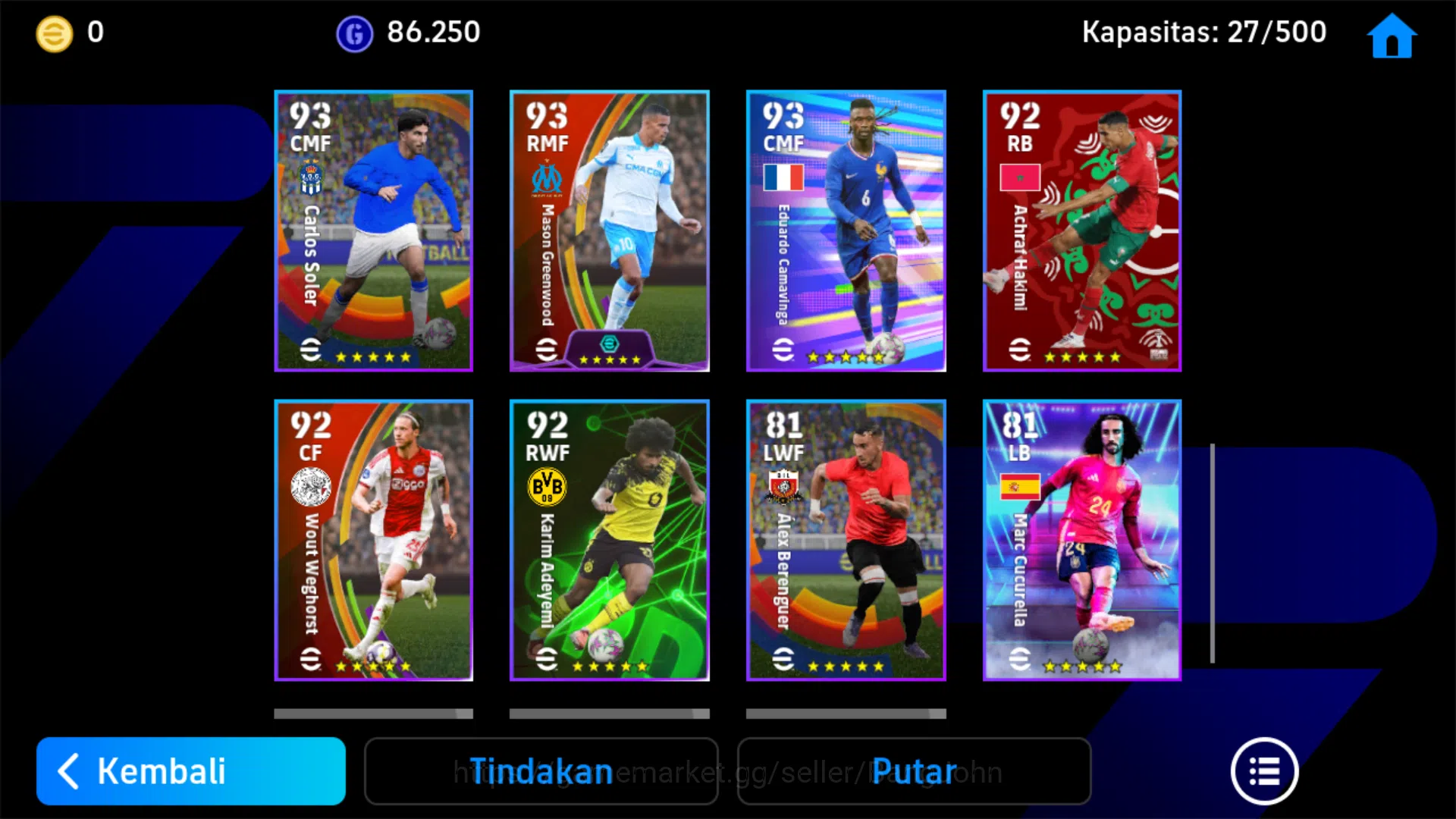 eFootball Accounts Power 3082 | Ruud Gullit Epic DB | El hadji Diouf  image 5