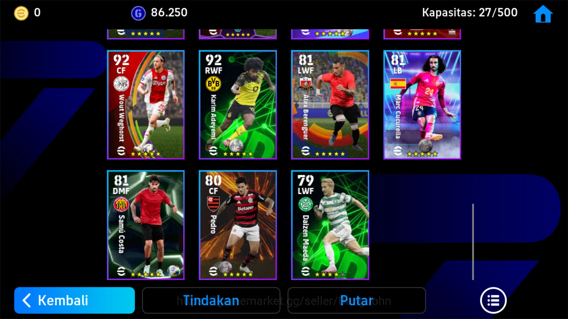 eFootball Accounts Power 3082 | Ruud Gullit Epic DB | El hadji Diouf  image 6