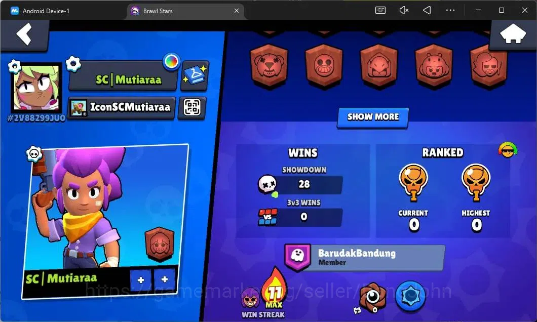 Brawl Stars Accounts Global |480 Thropy|12 Brawler|1 Max Lv Hypercharge image 3