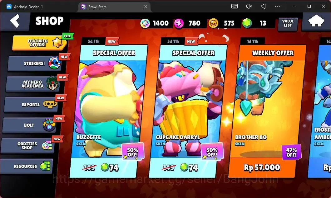 Brawl Stars Accounts Global |480 Thropy|12 Brawler|1 Max Lv Hypercharge image 4