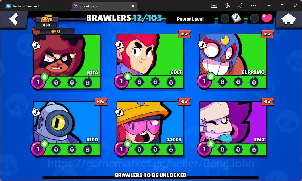 Brawl Stars Accounts Global |480 Thropy|12 Brawler|1 Max Lv Hypercharge image 6