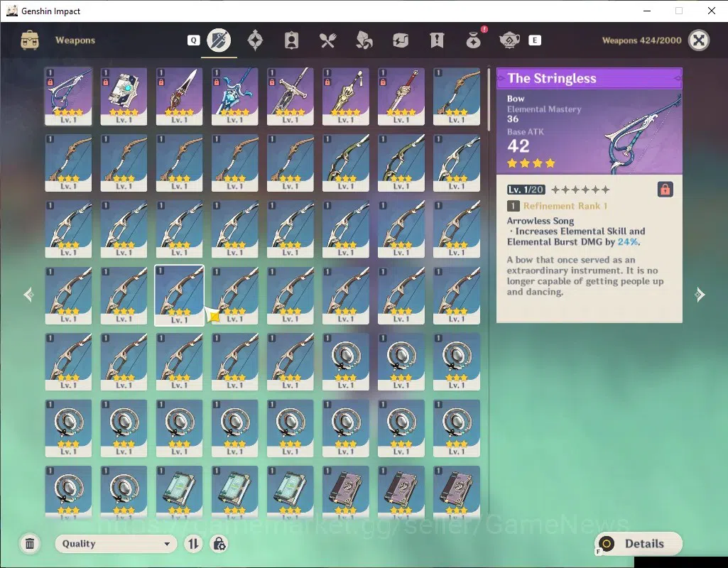 Genshin Impact Accounts ASIA|AR 25|1 Limited (Lauma)  + 1 Char Standard (T image 3