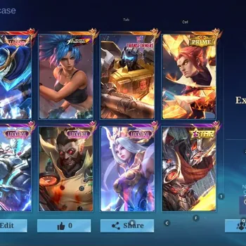 Mobile Legends: Bang Bang Accounts Collector Global|327 Skin|Exalted|LEGEND Gusion,PRIME Yuzhong,Luckybox Franco Roger