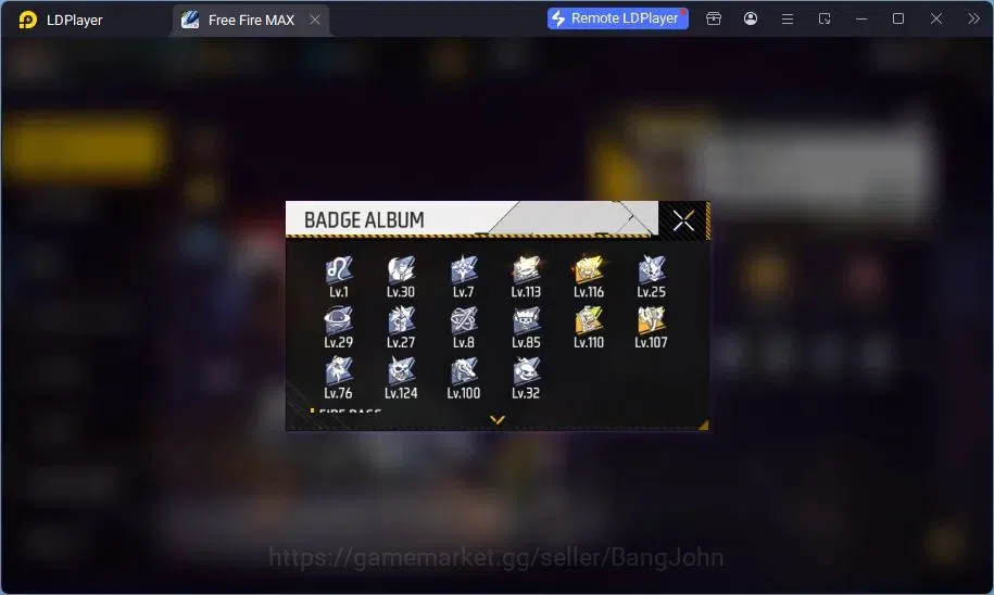 Free Fire Accounts Indonesia | Evo AN94 Evil Howler Lv7 | Kaki Nyeker image 18