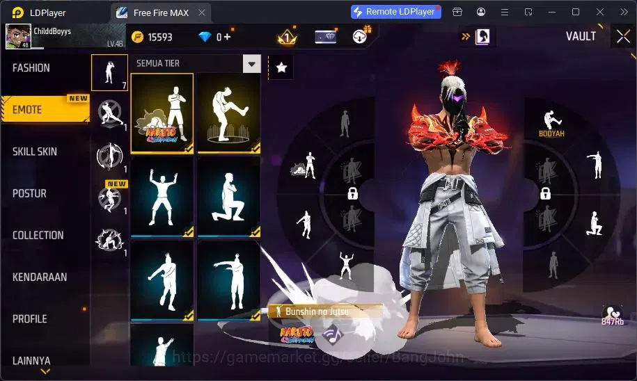 Free Fire Accounts Indonesia | Evo AN94 Evil Howler Lv7 | Kaki Nyeker image 8