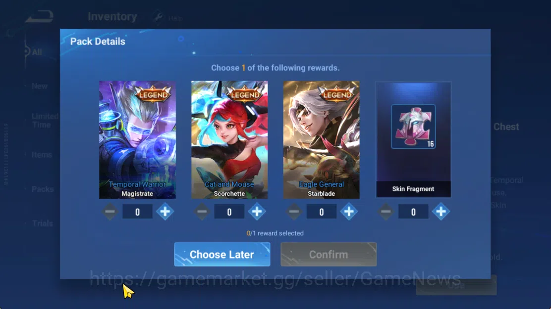 Honor of Kings Accounts Hero 7 |Starter with Legend Skin Selection Chest(D image 5
