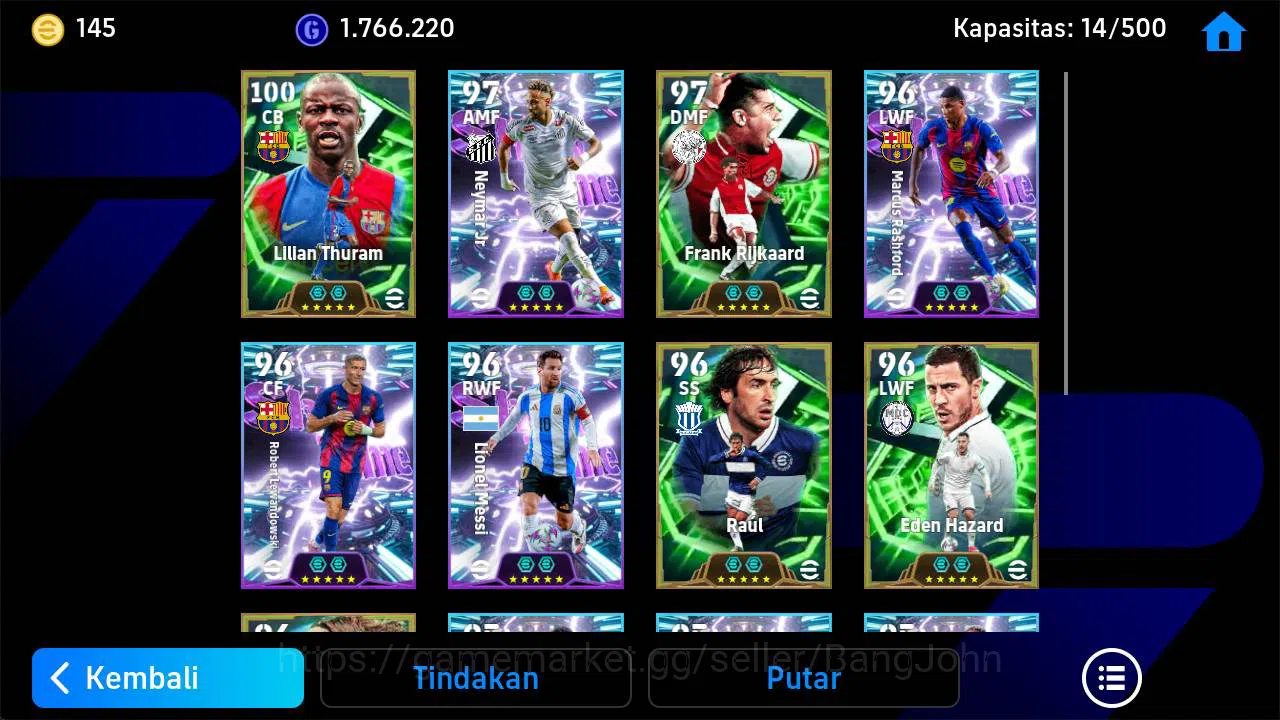 eFootball Accounts Power 3159, thuram epic, Neymar show, F rijkaard e image 3