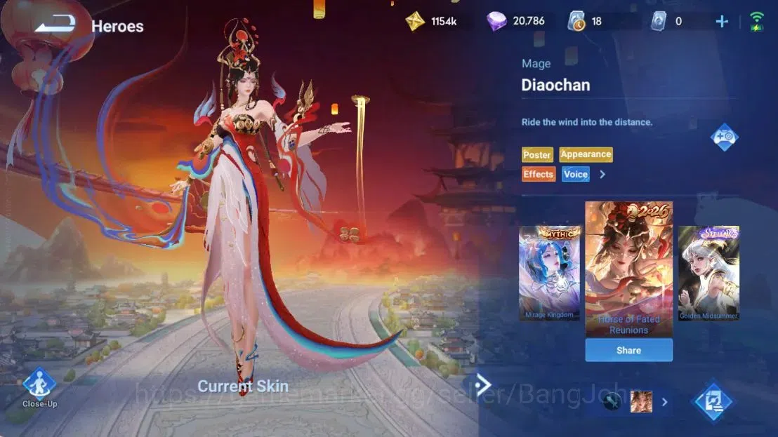 Honor of Kings Accounts Global | 112H 265S |MYTHIC Mulan|Saint Seiya Dharm image 6