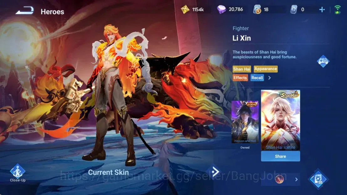 Honor of Kings Accounts Global | 112H 265S |MYTHIC Mulan|Saint Seiya Dharm image 9