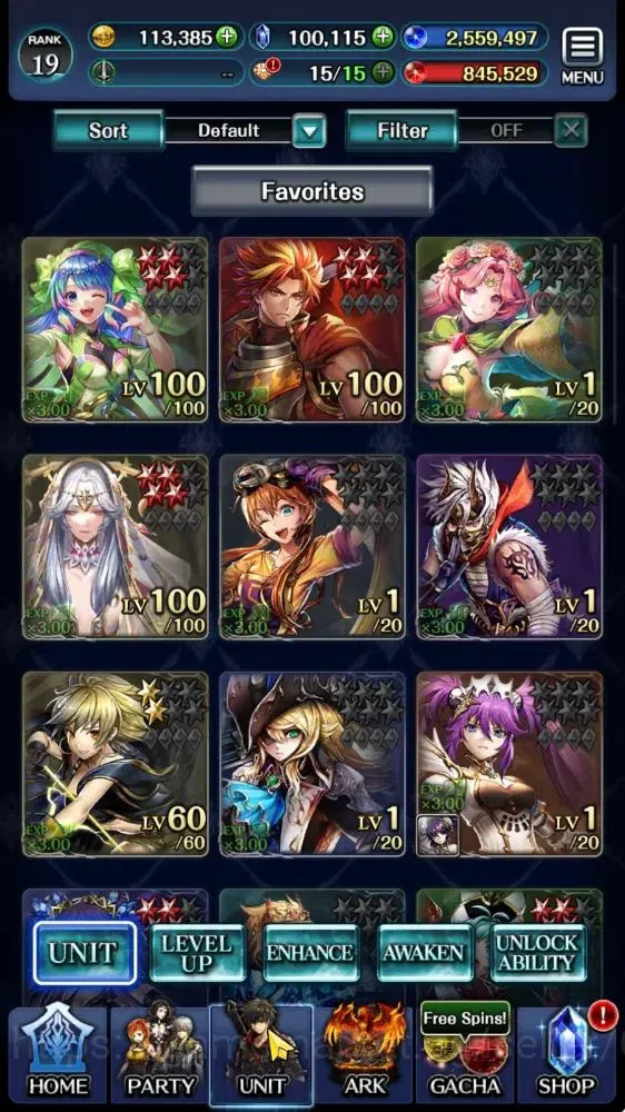 Last Cloudia Accounts Low-End GLOBAL|Rank 19|100k Crystal|Collab(Goddess Tilith,Fire God Vargas)+(Goddess Lilaha,PoGT 1
