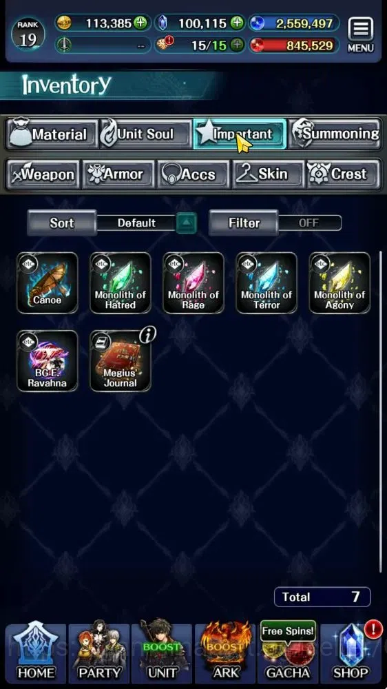 Last Cloudia Accounts Low-End GLOBAL|Rank 19|100k Crystal|Collab(Goddess Tilith,Fire God Vargas)+(Goddess Lilaha,PoGT 11