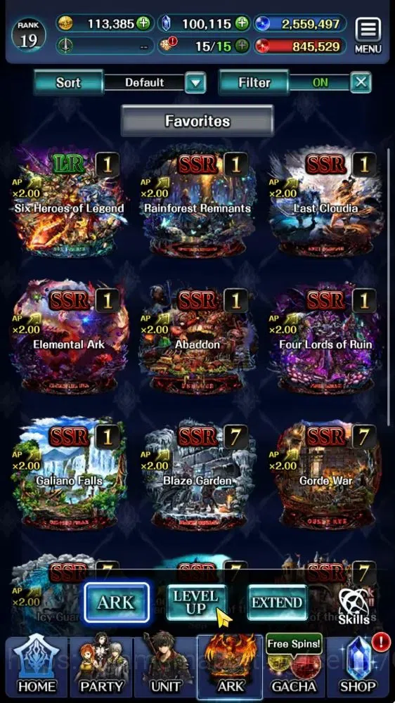 Last Cloudia Accounts Low-End GLOBAL|Rank 19|100k Crystal|Collab(Goddess Tilith,Fire God Vargas)+(Goddess Lilaha,PoGT 3