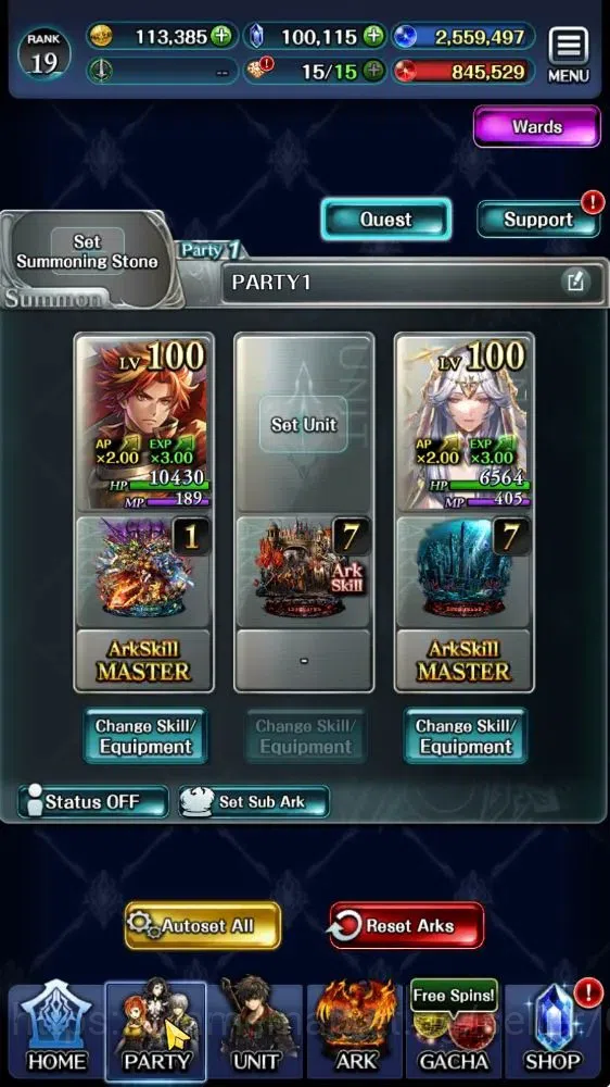 Last Cloudia Accounts Low-End GLOBAL|Rank 19|100k Crystal|Collab(Goddess Tilith,Fire God Vargas)+(Goddess Lilaha,PoGT 5