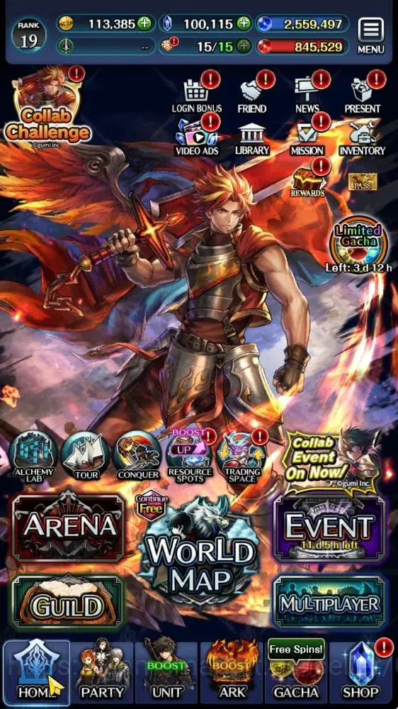 Last Cloudia Accounts Low-End GLOBAL|Rank 19|100k Crystal|Collab(Goddess Tilith,Fire God Vargas)+(Goddess Lilaha,PoGT 6