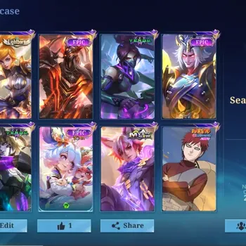 Mobile Legends: Bang Bang Accounts Others Global|75Skin|70Hero|Seasoned|Lightborn Fanny|VENOM Dyrroth Hanabi|GAARA|Epic Nana