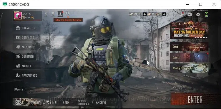 Arena Breakout Accounts MOBILE Lv30|SV 58,1M|CV 31M|4 Set|SS AKM,QS AKS-74 image 1
