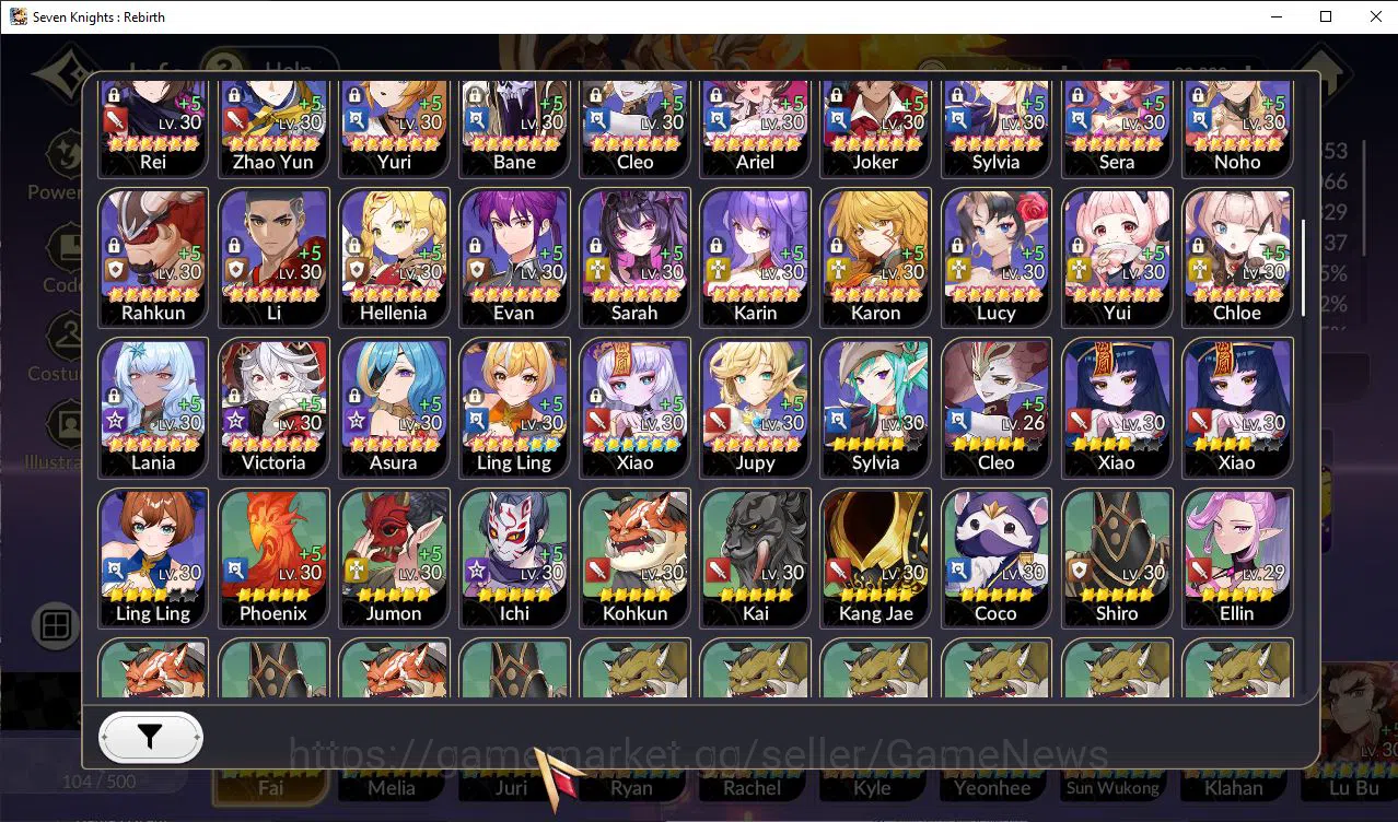 Seven Knights Re:Birth Accounts [Re:BIRTH] 3 Ex-7k [FaiTC1,MeliaTC1,JuriTC1] +19 T image 3