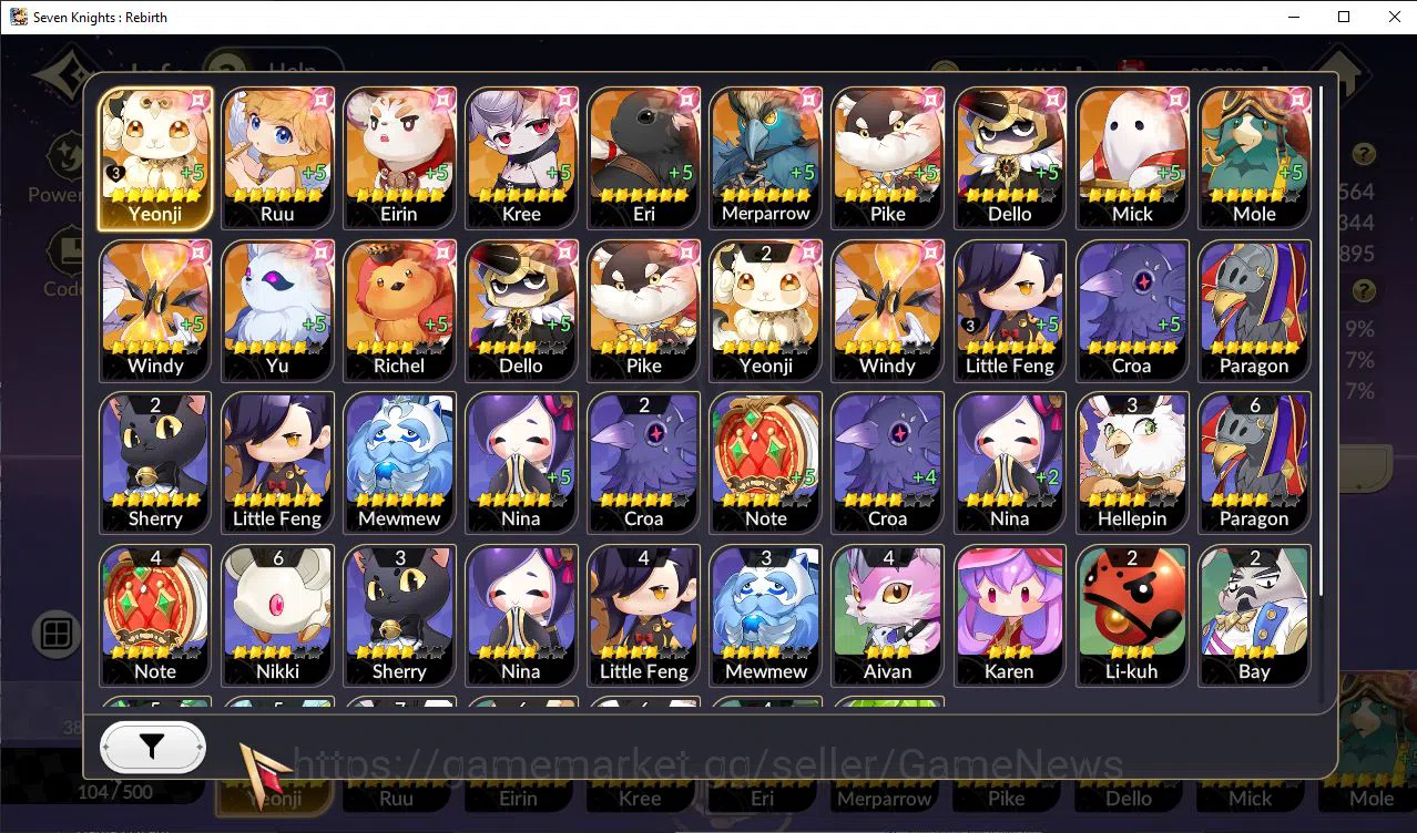 Seven Knights Re:Birth Accounts [Re:BIRTH] 3 Ex-7k [FaiTC1,MeliaTC1,JuriTC1] +19 T image 4