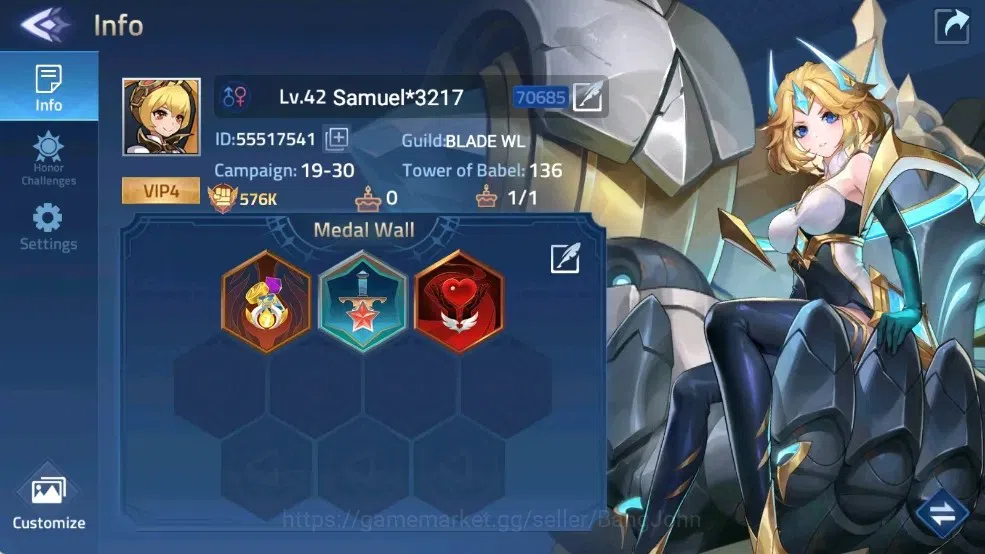 Mobile Legends: Adventure Accounts Global | LV 42 | 576K Power | Camp 19-30 | VIP 4 | image 1