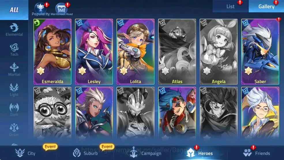 Mobile Legends: Adventure Accounts Global | LV 42 | 576K Power | Camp 19-30 | VIP 4 | image 11