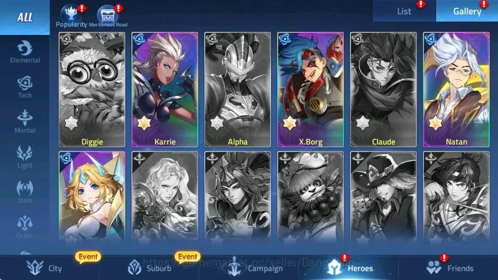Mobile Legends: Adventure Accounts Global | LV 42 | 576K Power | Camp 19-30 | VIP 4 | image 12