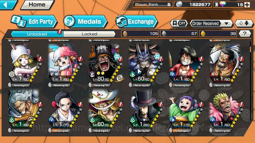 One Piece Bounty Rush Accounts Global|4 EX|BMO Kaido,BP Kuzan,TFE Emperor Teach,G image 6
