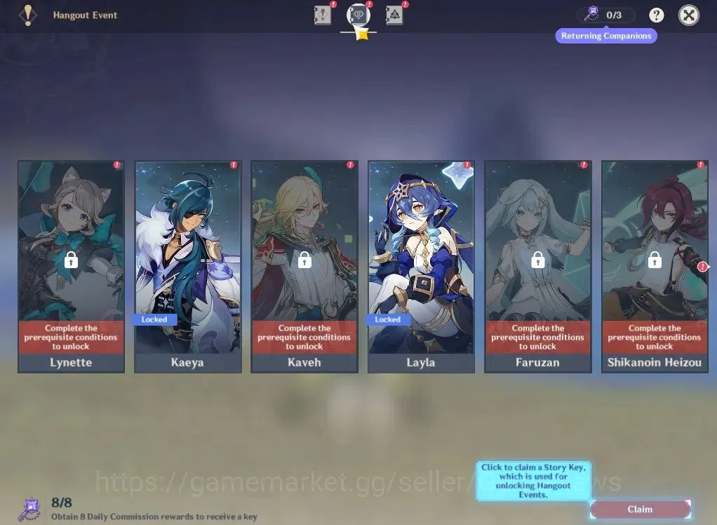 Genshin Impact Accounts Asia|AR55|3Limited+3(*5WEaPon)|NeferC3+sign,Lauma+ image 16