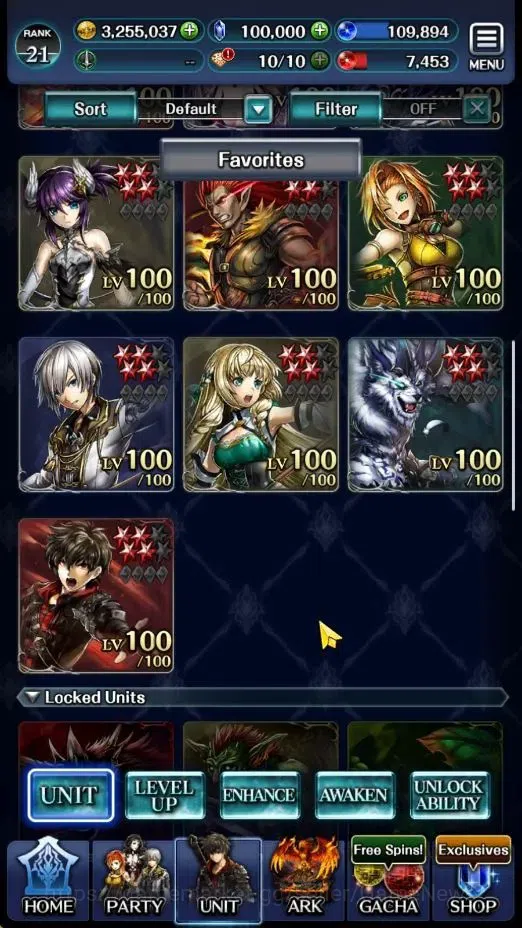 Last Cloudia Accounts GLOBAL|Rank 21|100k Crystal|Top Tier Unit [Arkh Ki image 2