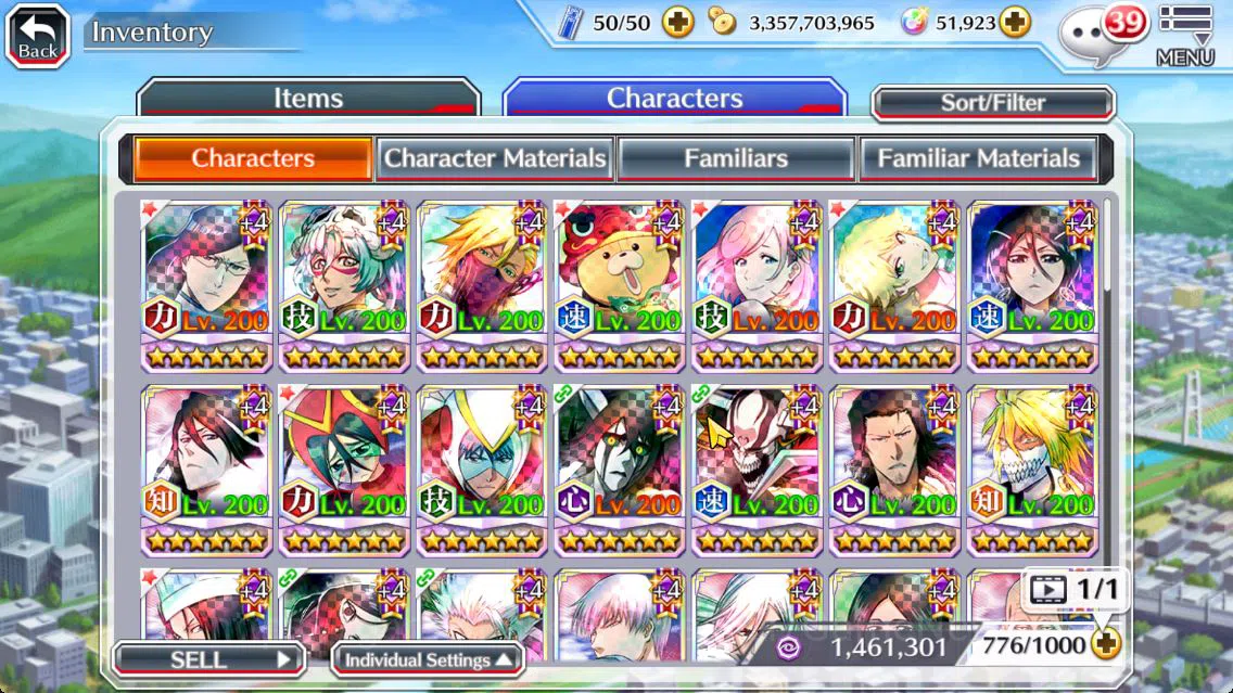 Bleach: Brave Souls Accounts Mid-Tier [GLOBAL]51k Orb|Uryu TYBW26,Rukia 10th Anniv,Nelliel Orient,Helibel Cacao,2 BTW 10