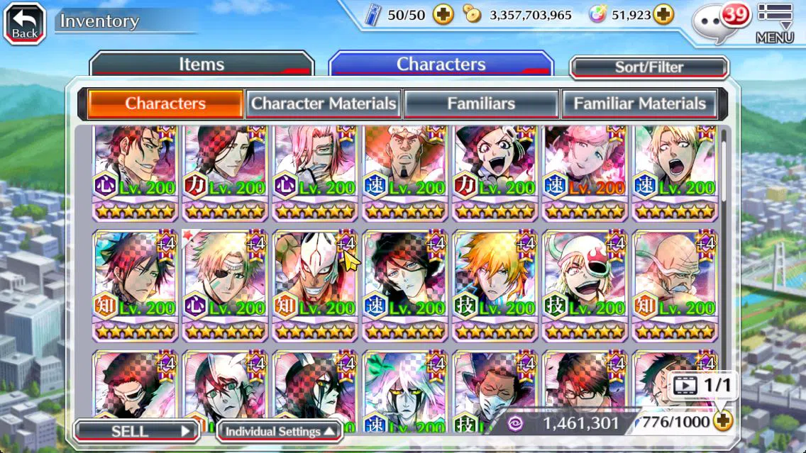 Bleach: Brave Souls Accounts Mid-Tier [GLOBAL]51k Orb|Uryu TYBW26,Rukia 10th Anniv,Nelliel Orient,Helibel Cacao,2 BTW 13