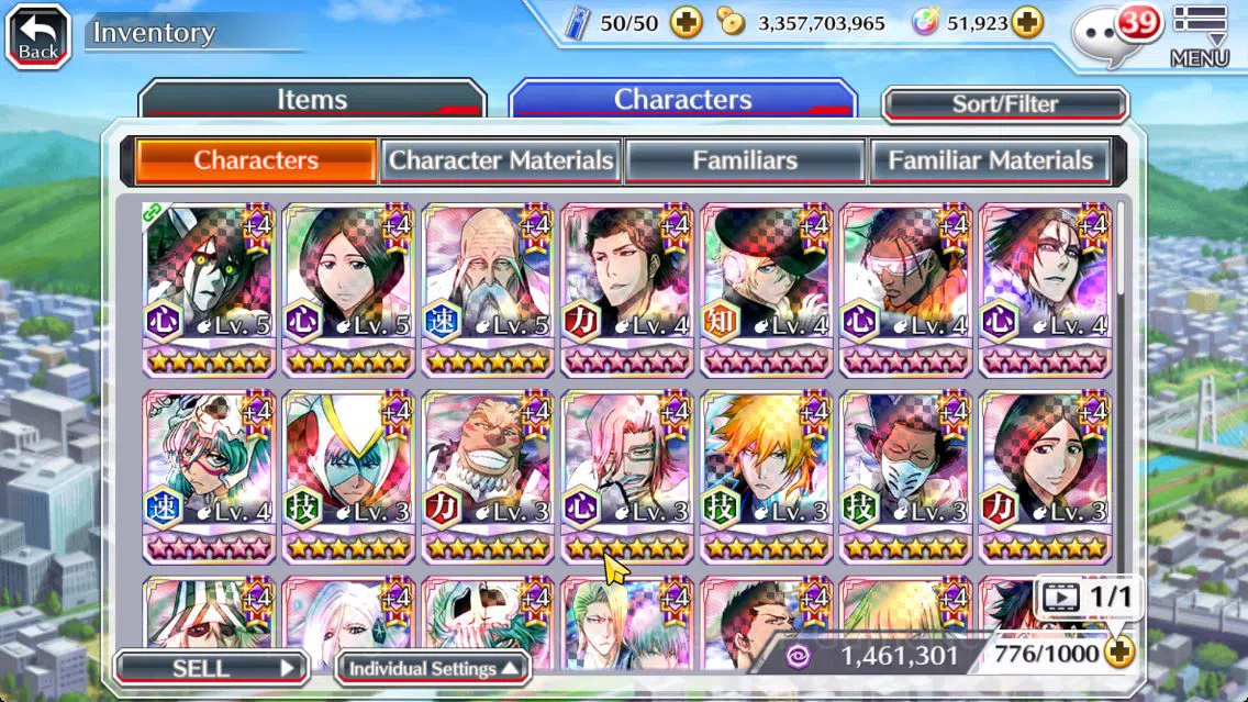 Bleach: Brave Souls Accounts Mid-Tier [GLOBAL]51k Orb|Uryu TYBW26,Rukia 10th Anniv,Nelliel Orient,Helibel Cacao,2 BTW 15