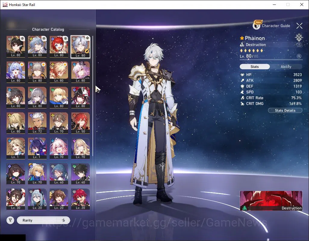 Honkai Star Rail Accounts Asia|TL 70|12 Limited|Phainon,Sunday,Evernight,B3  image 3