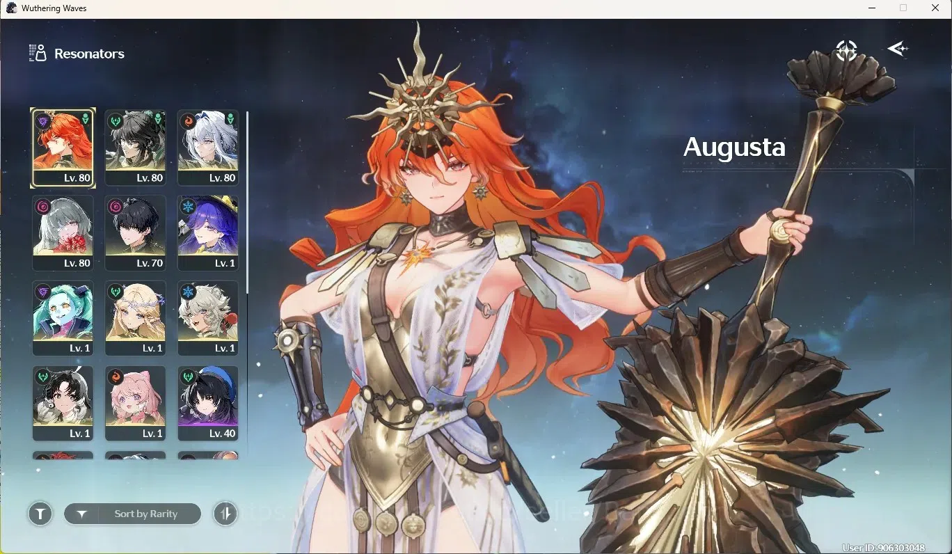 Wuthering Waves Accounts Others SEA|UL 51|Rank 6|7 Char Limited [Augusta,Phrolova]+Sign,Galbrena,Etc|Denia's Weapon|Mc Male 2