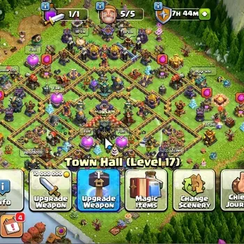 Clash of Clans Accounts High-End LV 177|TH 17|HH 9|Limited Skin|BK 60,AQ 81,MP 44,GW 47,RC 29,DD 9|BM 22,BC 17|CN