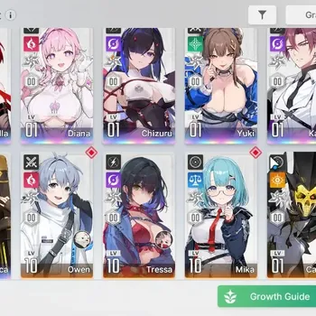 Chaos Zero Nightmare Accounts GLOBAL|Lv55|7 SSR(ArabellaM2,Diana,ChizuruM1,Yuki,VeronicaM1,Kayron,Rin)+11 SR| 1 Combatant