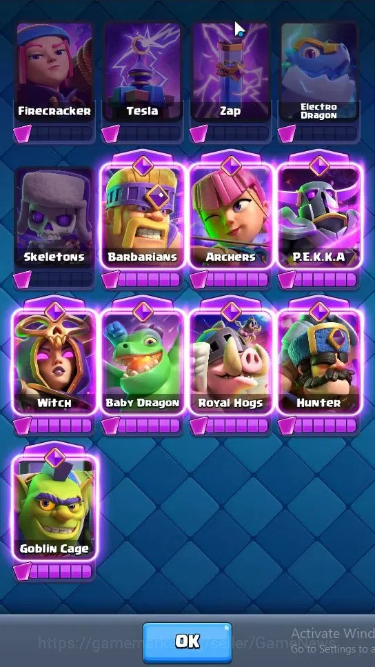 Clash Royale Accounts Lvl 1279|KTL 13|Trophy 7406|Card 118|Limited Skin| image 15